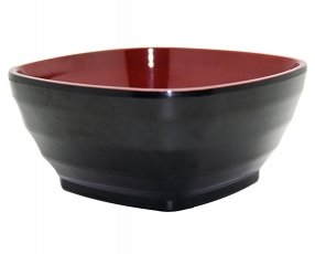 4" Oriental Bicolor Square Bowl