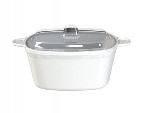 7" Quatro Casserole Bowl with Clear Cover