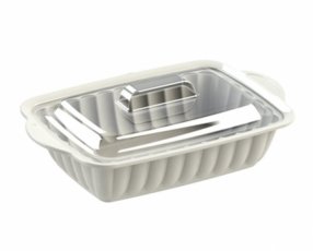 8.5" Rectangle Sevilla Casserole with Clear Cover